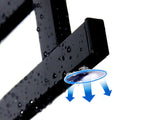 Black rack base and suction-cup detail